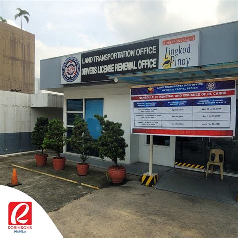 Drivers License Renewal Office Robinson's Place Ermita .